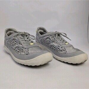 JBU Solar Women's 10 Sneaker Gray Casual Comfort Memory Foam Active Shoes Lace